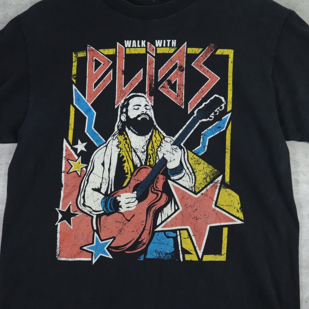 WWE Elias Walk With Elias Graphic Tee M Black Wrestling - Picture 3 of 6